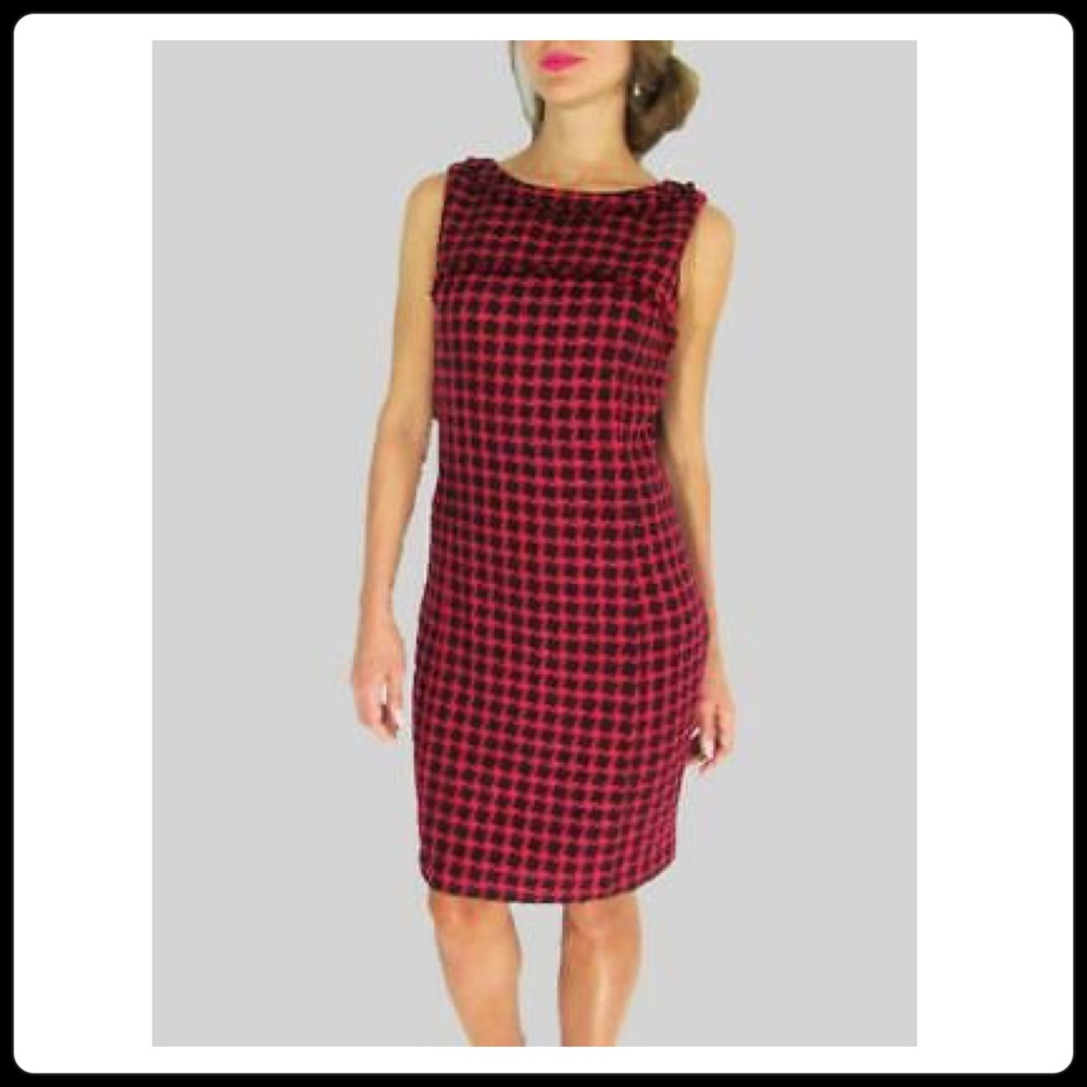 KARL LAGERFELD Women's Knit Sheath Sleeveless Dress, Size 4